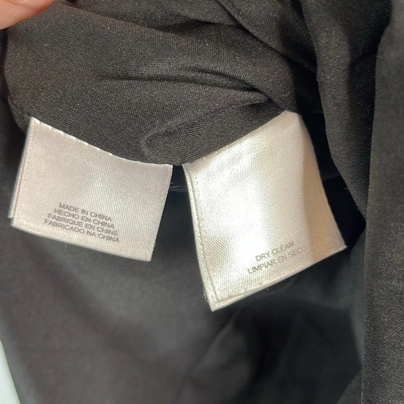 ANNE KLEIN Dainty Dress Black White Lace Appliqué Sheath Midi Cap Sleeves Size 4 - Picture 8 of 11